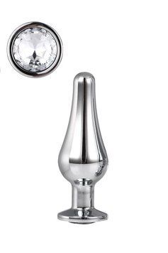 DT21823 анальна пробка конічної форми Dream Toys GLEAMING LOVE SILVER PLEASURE PLUG S  DT21823 фото