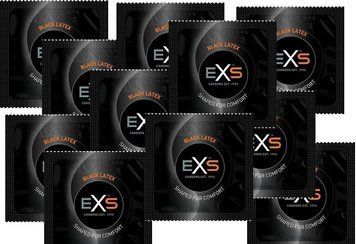 Набір чорних презервативів латексних Exs BLACK (ціна за 10 шт.) EXS105444 фото