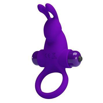 Кільце ерекційне у вигляді кролика Pretty Love Vibrant Penis Ring 1 фіолетове BI-210204-1 фото