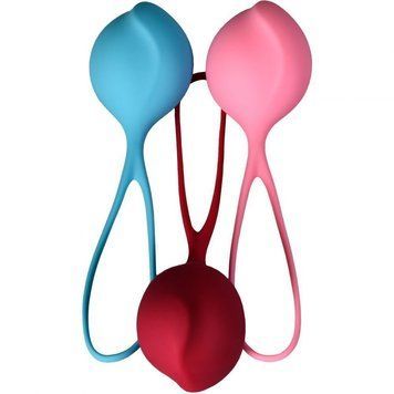 Набір одинарних вагінальних кульок Satisfyer Strengthening Balls різнокольорові T360069 фото