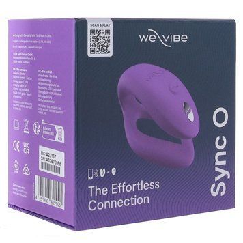 Смарт - Вібратор для пари WE-VIBE SYNC O LIGHT, фіолетовий 22905/WV22905 фото