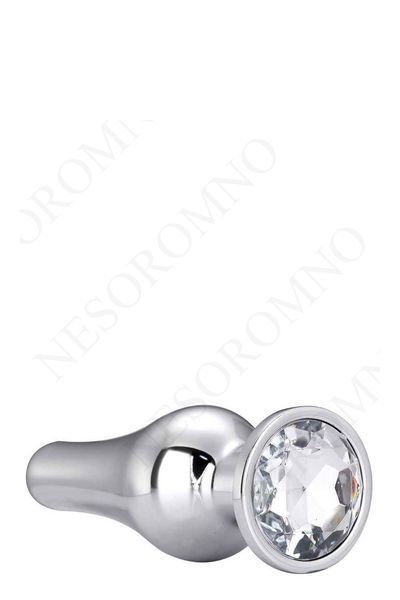 DT21823 анальна пробка конічної форми Dream Toys GLEAMING LOVE SILVER PLEASURE PLUG S  DT21823 фото