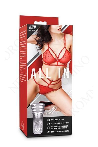 Мастурбатор з 3 камерами всмоктування BLUSH M FOR MEN ALL IN CLEAR T330451 фото