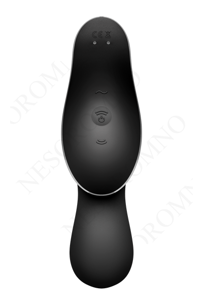 Подвійний вібратор із вакуумною стимуляцією SATISFYER CURVY TRINITY 2 чорний T360396 фото