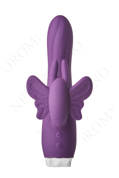Вібратор-кролик у вигляді Метелики Dream Toys Flirts Butterfly, фіолетовий, 17 х 3 см DT22019 фото