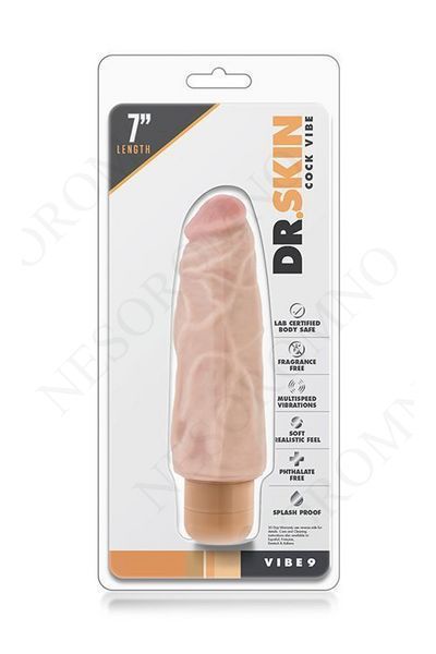 Вібратор Mr. SKIN COCK VIBE VIBE 9 BEIGE T330471 фото