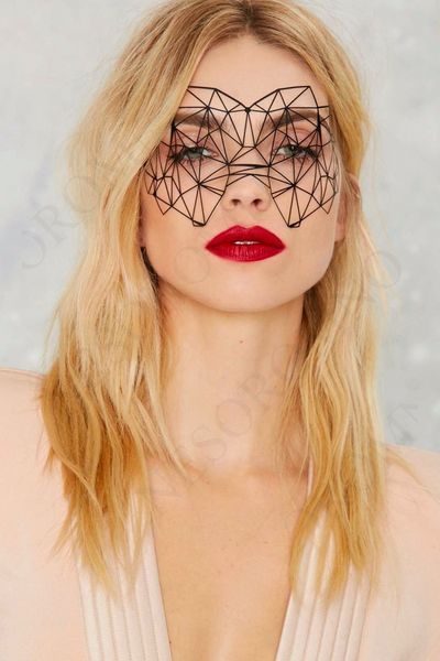 Вінілова маска на наклейках Bijoux Indiscrets B0190 фото