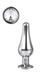 DT21823 анальна пробка конічної форми Dream Toys GLEAMING LOVE SILVER PLEASURE PLUG S  DT21823 фото 1