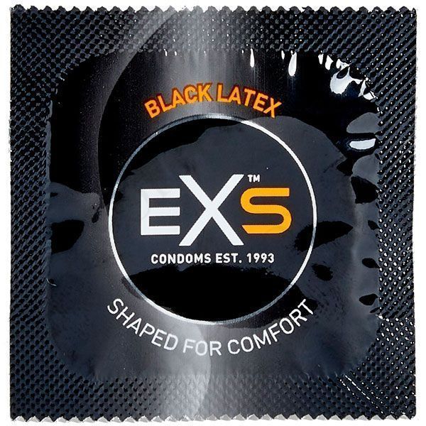 Набір чорних презервативів латексних Exs BLACK (ціна за 10 шт.) EXS105444 фото