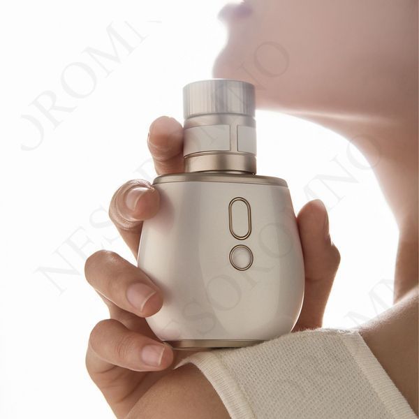 Стимулятор у вигляді парфумів BeYourLover Aromia з вакуумом та мікрострумами, кремовий 95686/vx588A фото