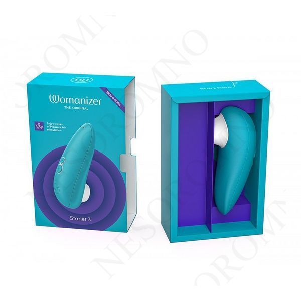 Вакуумний кліторальний стимулятор Womanizer Starlet 3 Turquoise W44089 фото