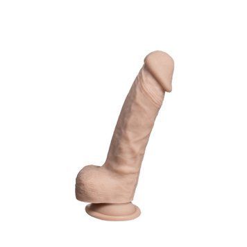 Фалоімітатор реалістичний Silexd Real Skin Model 1 (8") на присосці, тілесний SL265872 фото