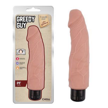 Вібромасажер із кібершкіри Chisa T-skin ReaL Greedy Guy на батарейках, бежевий 03577 /CN-711703577 фото
