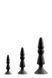 Набір анальних плагів MENZSTUFF 3-PIECE ANAL cone Set BLACK DT21285 фото 1