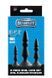 Набір анальних плагів MENZSTUFF 3-PIECE ANAL cone Set BLACK DT21285 фото 2
