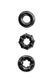 Набір ерекційних кілець NS Novelties Renegade Dyno Cock Rings, чорні, 3 шт NN101380 фото 2