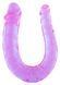 Гнучкий двосторонній фалоімітатор Seven Creations Double Mini Dong Twinhead, фіолетовий, 34 &times; 3 см 25102-PURPLE фото 1