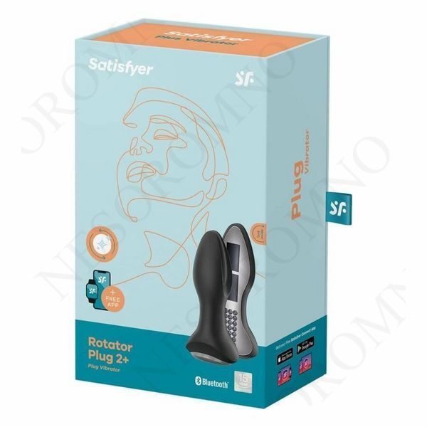 Анальна смарт-пробка із ротацією Satisfyer Rotator Plug 2+, чорний ST4003160 фото