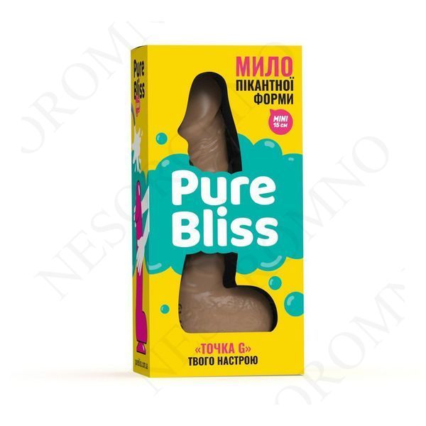 Мило член на присосці Pure Bliss MINI коричневий, 15 см PB207310 фото