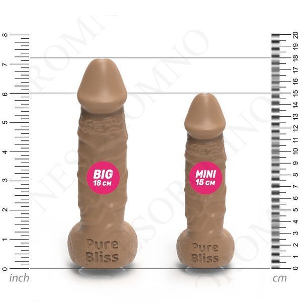 Мило член на присосці Pure Bliss MINI коричневий, 15 см PB207310 фото
