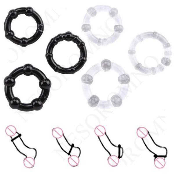 Набір ерекційних кілець NS Novelties Renegade Dyno Cock Rings, чорні, 3 шт NN101380 фото