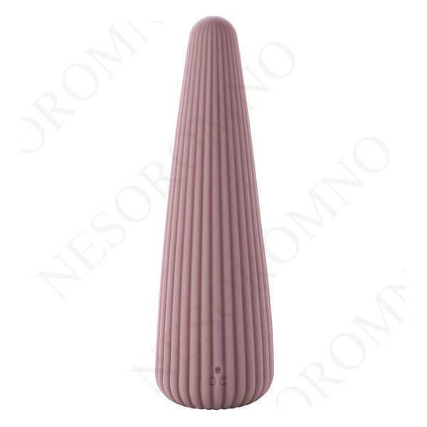 Вібратор для клітора Sweet Em Cone у формі конуса, ребристий, фіолетовий, 12,8 &times; 3,8 см 89523 /CDA.0004F фото