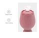 Вібратор для клітора-квітка двосторонній Sweet Em Velvet Lure, рожевий 89707 фото 4