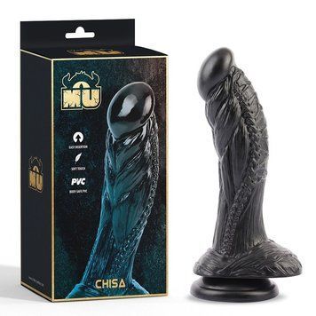 Фалоімітатор у вигляді монстра CHISA MU Alien чорний, 19 см 22522 /CN-711722522 фото