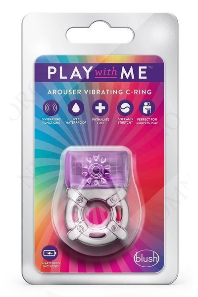 Ерекційне віброкільце PLAY WITH ME ONE NIGHT STAND VIBRATING C-RING PURPLE T331770 фото