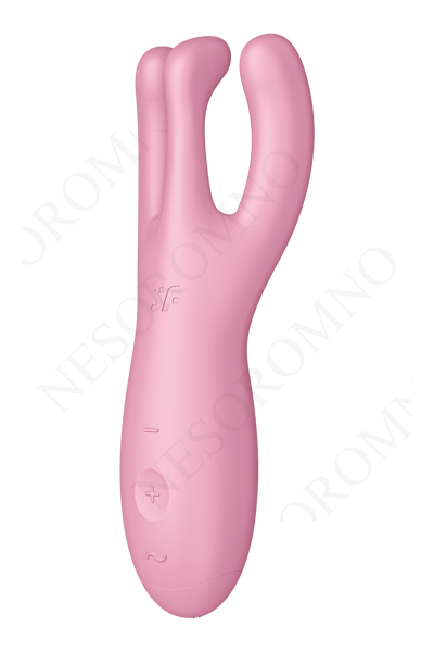 Гнучкий смарт-вібратор Satisfyer Threesome 4 Connect App рожевий T360392 фото