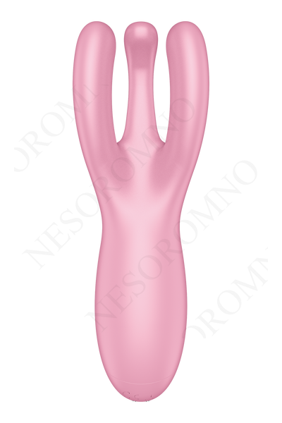 Гнучкий смарт-вібратор Satisfyer Threesome 4 Connect App рожевий T360392 фото
