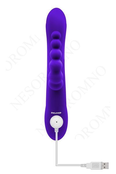 Потрійний вібратор Evolved Lick Me Triple Stim Vibe фіолетовий T840763 фото