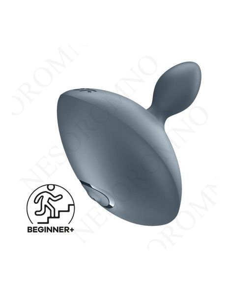 Вібруюча анальна пробка Satisfyer Booty Absolute Beginners 4 сіра ST4045054 фото
