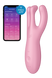 Гнучкий смарт-вібратор Satisfyer Threesome 4 Connect App рожевий T360392 фото 1