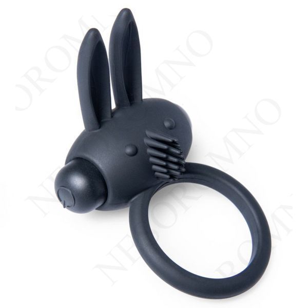Вібро-ерекційне кільце у вигляді кролика Easy Toys Bunny Vibe чорне 14793/R003 фото