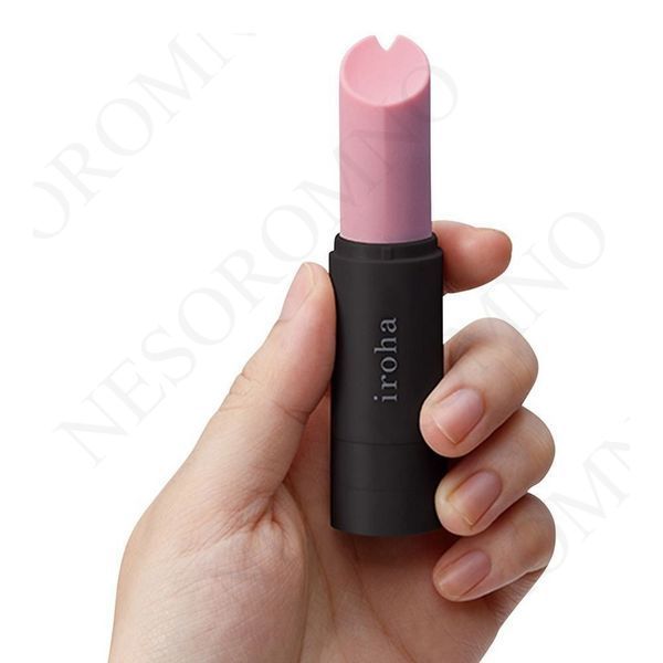 Віброкуля у вигляді помади Iroha Stick Tenga, медичний силікон, рожева з чорним TN57518 фото