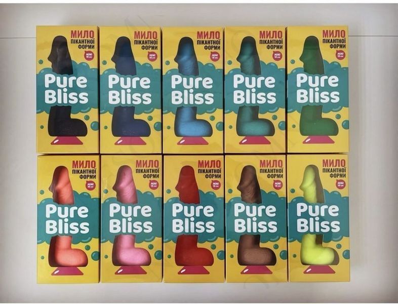 Мило член на присосці Pure Bliss BIG бірюзовий, 18 см PB207471 фото