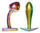 Набір металевих райдужних анальних пробок Anos Metal Butt Plug Set, 2 шт. 5560170000 фото 1
