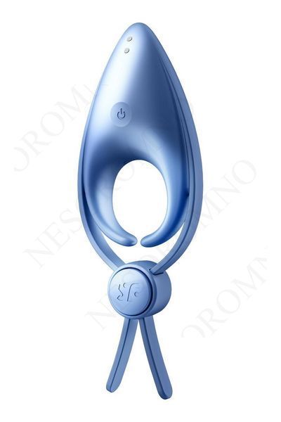 Регульоване кільце ерекційне Satisfyer Sniper з вібрацією, синє T360390 фото