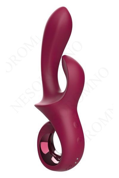 Вібратор-кролик Dreamtoys Glam Duo Vibrator з гачком ручкою, 22.7 х 4.2 см DT22242 фото