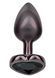 Анальна пробка CalExotics Diamond Heart Plug Small, чорна, 5,7 &times; 3,2 см CE16516B фото 1