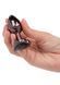 Анальна пробка CalExotics Diamond Heart Plug Small, чорна, 5,7 &times; 3,2 см CE16516B фото 3