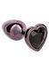 Анальна пробка CalExotics Diamond Heart Plug Small, чорна, 5,7 &times; 3,2 см CE16516B фото 5