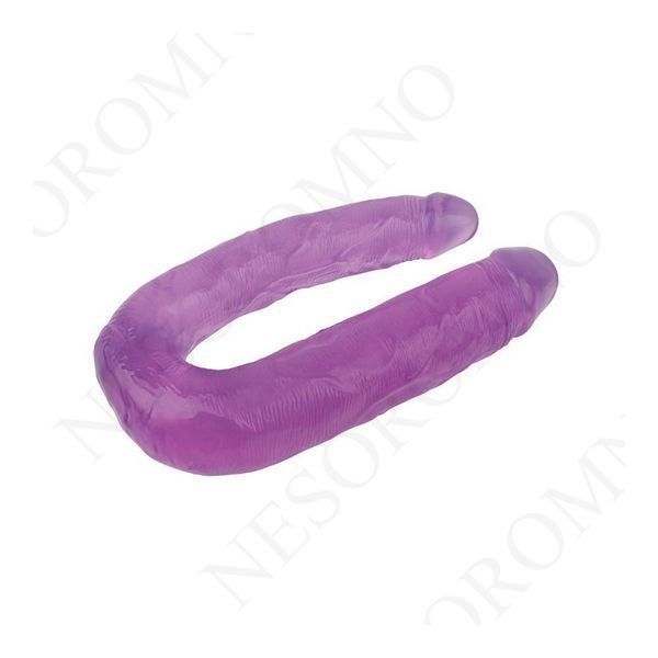 Фалоімітатор подвійний Chisa Hi-Rubber, фіолетовий 41671 / CN-711941671 фото
