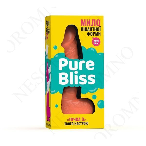 Мило член на присосці Pure Bliss BIG коралове, 18 см PB207440 фото