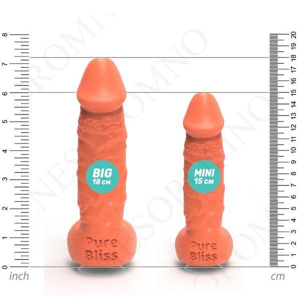 Мило член на присосці Pure Bliss BIG коралове, 18 см PB207440 фото