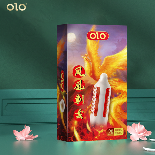Презервативи стимулюючий з вусиками OLO Phoenix з силіконовою змазкою 18 см 2 шт.	 X00001202-2 фото