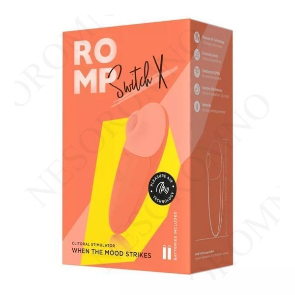 Вакуумний стимулятор клітора ROMP Switch X, помаранчевий 23582/RPBT2SGA фото