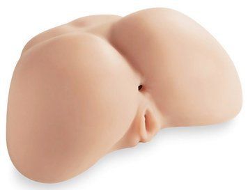 Мастурбатор напівторс термореактивний реалістичний Silexd Daphne Ass Masturbator у вигляді попи, тілесний  SL275178 фото