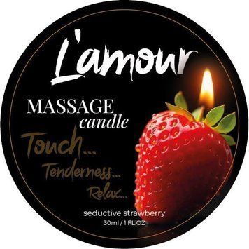 Масажна свічка L'amour Seductive Strawberry з ароматом полуниці, 30 мл LM92346 фото